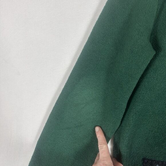 Baxter Wells Ugly Christmas Fleece Jacket Womens Large Snowman Button Up Collar - Picture 5 of 9